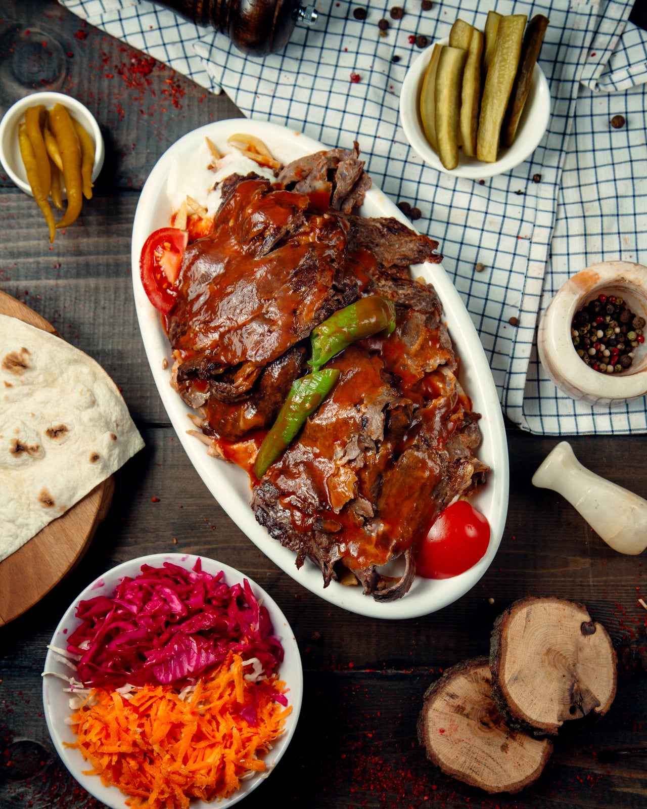 Iskender Kebab - Traditional Turkish dish
